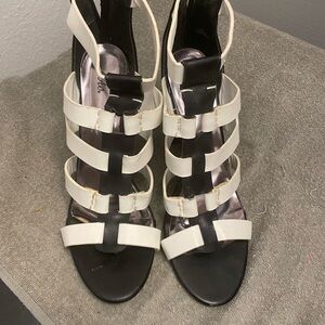 Stylish Black and White Women's Sandals